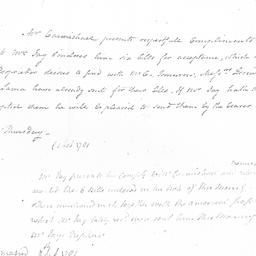 [Document, 1781 February 1]