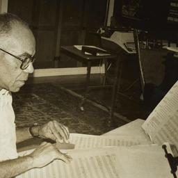 Ulysses Kay with Manuscript...
