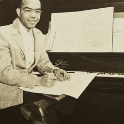 Young Ulysses Kay at Piano