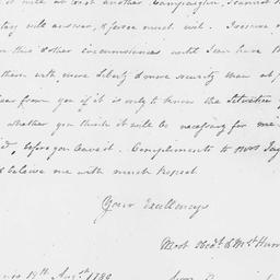 [Document, 1780 August 12]