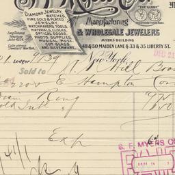 S.F. Myers & Co.. Bill