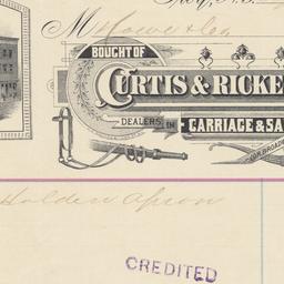 Curtis & Rickerson. Bill
