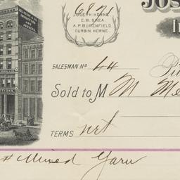 Joseph Horne & Co.. Bill