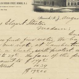 J. M. Quinby & Co.. Letter