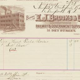 E. J. Brooks & Co.. Bill