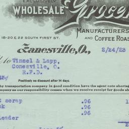 W. W. Harper Company. Bill