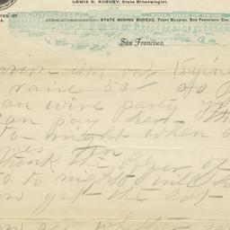 State Mining Bureau. Letter