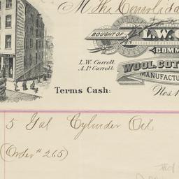 L. W. Carroll & Son. Bill