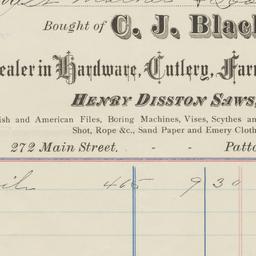 C. J. Blackstone. Bill