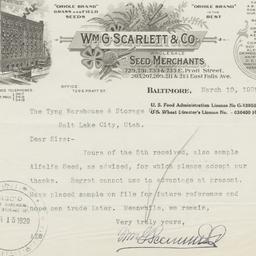 Wm. G. Scarlett & Co.. ...