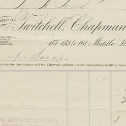 Twitchell-Champlin Co.. Bill