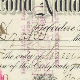 Second National Bank. Check
