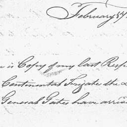 [Document, 1779 February 17]