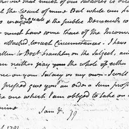[Document, 1781 March 8]