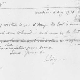 [Document, 1780 August 11]