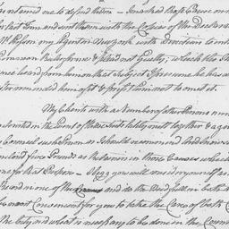 [Document, 1774 October 08]