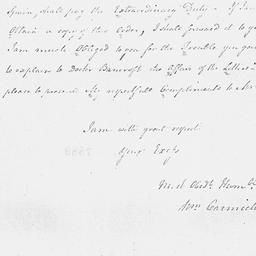[Document, 1782 August 21]