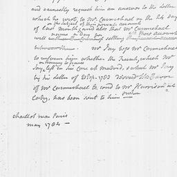 [Document, 1784 May n.d.]