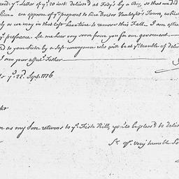 [Document, 1776 September 22]