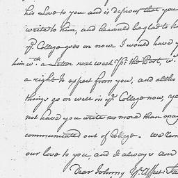 [Document, 1763 August 09]