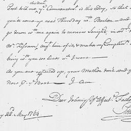 [Document, 1764 May 22]