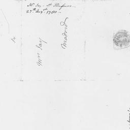 [Document, 1780 August 27]