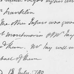 [Document, 1780 July 18]