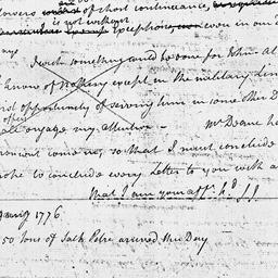 [Document, 1776 January 06]