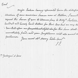 [Document, 1781 November 05]