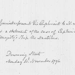 [Document, 1794 November 10]