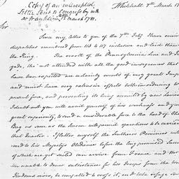 [Document, 1781 March 7]