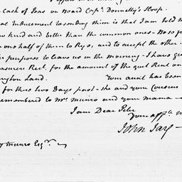[Document, 1799 November 01]
