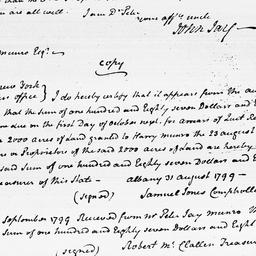 [Document, 1799 September 19]