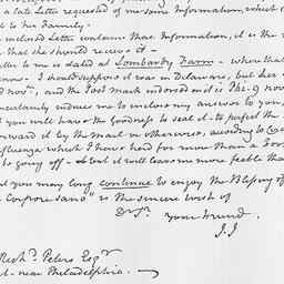 [Document, 1815 November 20]
