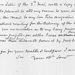 [Document, 1820 October 10]