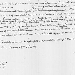 [Document, 1820 February 14]