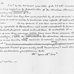 [Document, 1818 June 01]