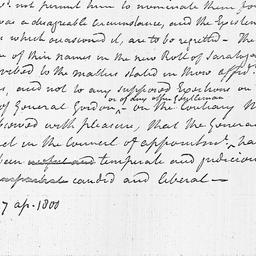[Document, 1800 April 07]