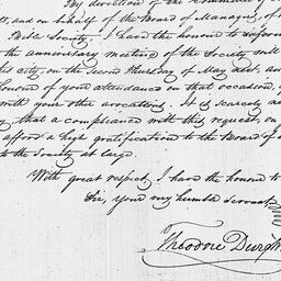 [Document, 1821 March 16]