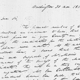 [Document, 1812 November 30]