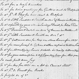 [Document, 1822 January 01]