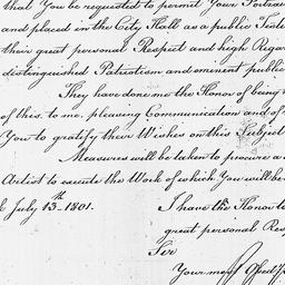 [Document, 1801 July 13]