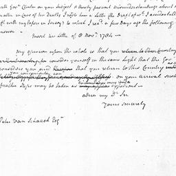 [Document, 1784 November 21]