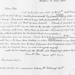 [Document, 1805 January 13]