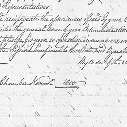 [Document, 1800 November n.d.]