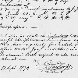[Document, 1794 September 17]