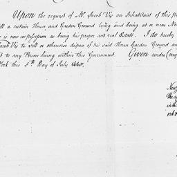[Document, 1665 July 05]