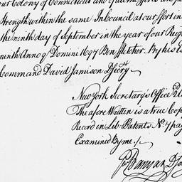 [Document, 1697 September 09]