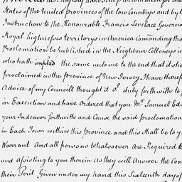[Document, 1672 July 16]