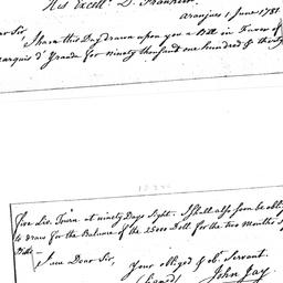 [Document, 1781 June 1]